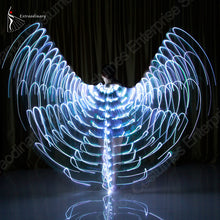 Load image into Gallery viewer, New Wings Sticks Adult Led Isis With Adjustable Belly Dance lamp Props 360 Degrees Accessories Children Open 360 Angle LED Wing