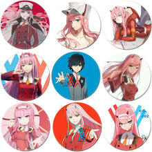 Load image into Gallery viewer, 1pcs Anime DARLING in the FRANXX Cosplay Badge Cartoon Zero Two Pretty Brooch Pins Collection bags Badges for Backpacks