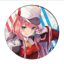 Load image into Gallery viewer, 1pcs Anime DARLING in the FRANXX Cosplay Badge Cartoon Zero Two Pretty Brooch Pins Collection bags Badges for Backpacks