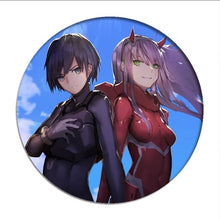 Load image into Gallery viewer, 1pcs Anime DARLING in the FRANXX Cosplay Badge Cartoon Zero Two Pretty Brooch Pins Collection bags Badges for Backpacks