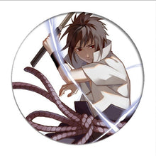 Load image into Gallery viewer, 1pcs Naruto Cosplay Badge Uchiha Sasuke Itachi Brooch Pin Hatake Kakash Cute Collection Badge for Backpack Clothes