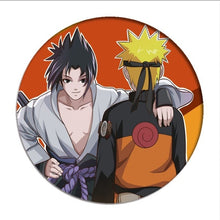 Load image into Gallery viewer, 1pcs Naruto Cosplay Badge Uchiha Sasuke Itachi Brooch Pin Hatake Kakash Cute Collection Badge for Backpack Clothes