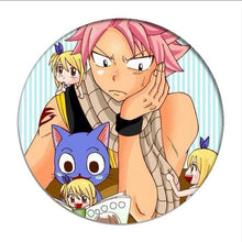 Load image into Gallery viewer, 1pcs Anime Fairy Tail Cosplay Badge Cartoon Natsu Lucy Brooch Pins Collection bags Badges for Backpacks Clothes Decoration