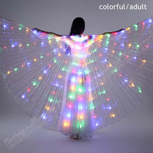 Load image into Gallery viewer, New Wings Sticks Adult Led Isis With Adjustable Belly Dance lamp Props 360 Degrees Accessories Children Open 360 Angle LED Wing