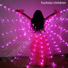 Load image into Gallery viewer, New Wings Sticks Adult Led Isis With Adjustable Belly Dance lamp Props 360 Degrees Accessories Children Open 360 Angle LED Wing