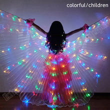 Load image into Gallery viewer, New Wings Sticks Adult Led Isis With Adjustable Belly Dance lamp Props 360 Degrees Accessories Children Open 360 Angle LED Wing